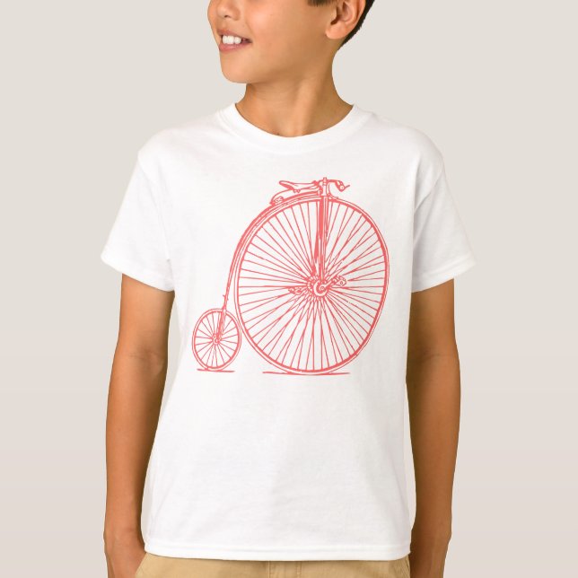 T-shirt Penny Farthing - Rosa Tropical (Frente)