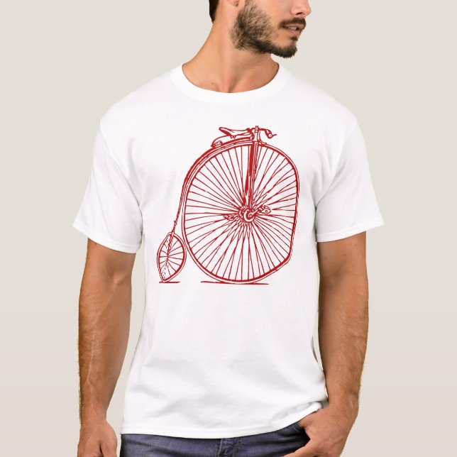 T-shirt Penny Farthing - Ruby Red (Frente)