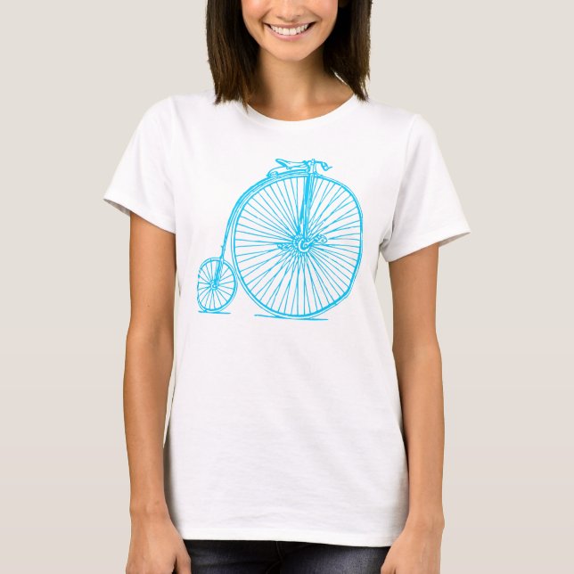 T-shirt Penny Farthing - Sky Blue (Frente)