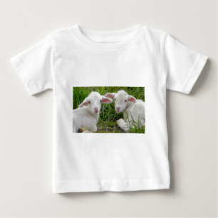 T-shirt Pensamento animal do bebê gêmeo do cordeiro de