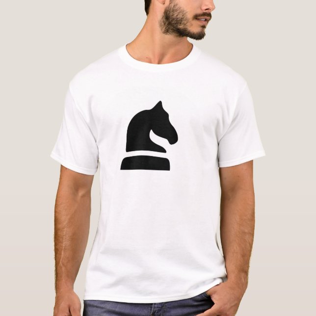 T-shirt Pensamento sobre a xadrez (Frente)