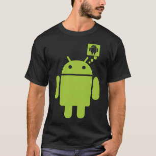 T-shirt Pense o Android