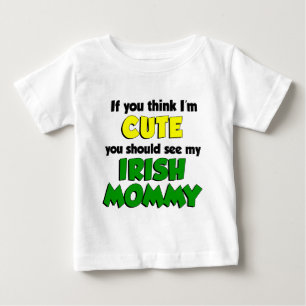 T-shirt Pense que eu sou mamãe irlandesa bonito