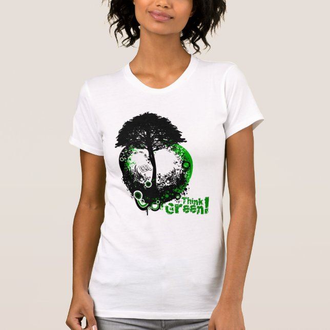 T-shirt Pense verde (Frente)