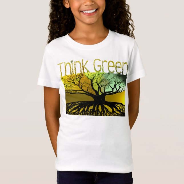 T-shirt Pense verde (Frente)