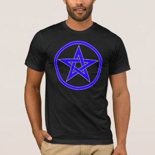 T-shirt Pentagram azul do Pentacle