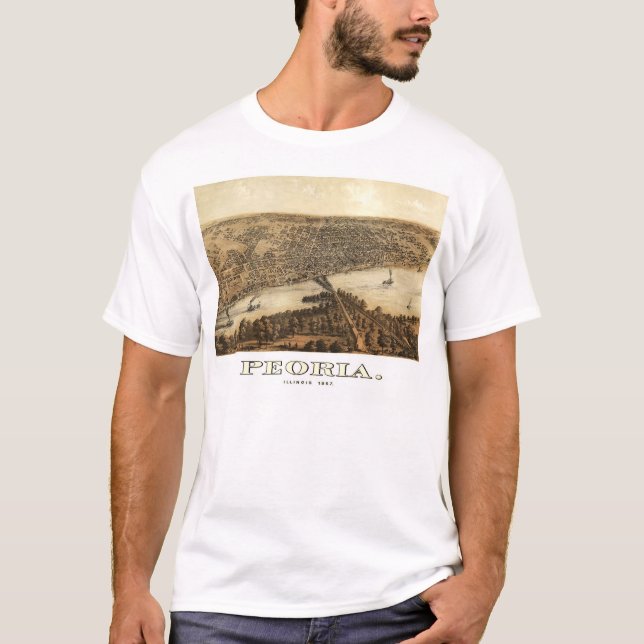 T-shirt Peoria, Illinois - 1867 (Frente)