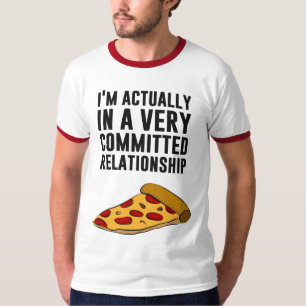 T-shirt Pepperoni Pizza Love - Uma relação séria