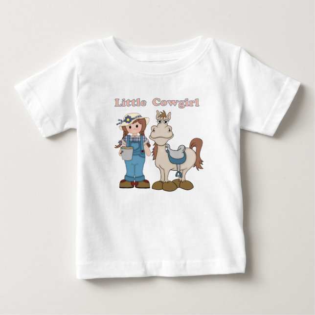 T-shirt Pequena Cowgirl (Frente)