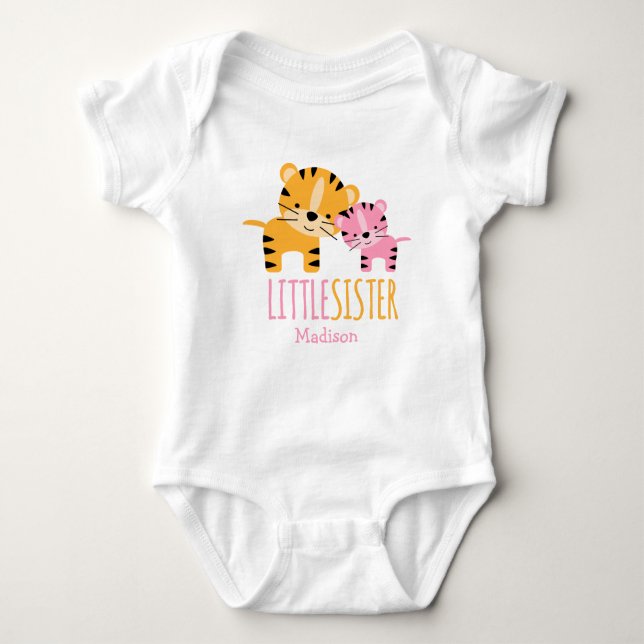 T-shirt Pequena Irmã Tiger (Frente)