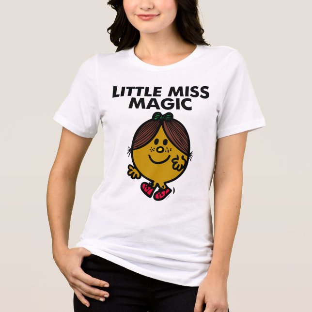 T-shirt Pequena Miss Magic | Letra negra (Frente)