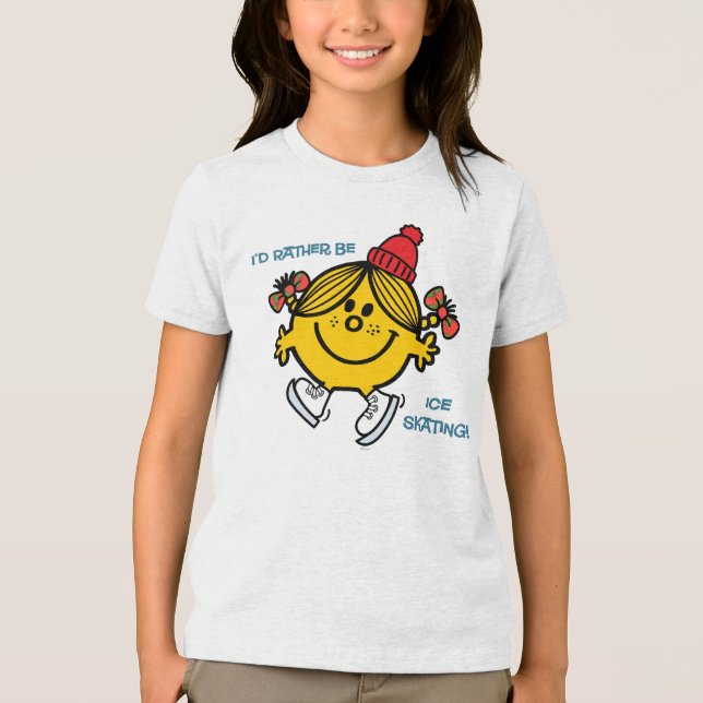 T-shirt Pequena Miss Sunshine Ice Sking (Frente)