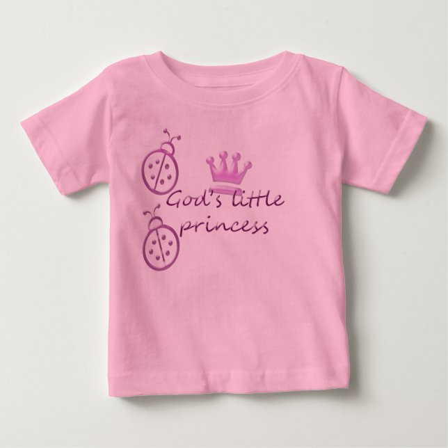 T-shirt Pequena princesa de Deus (Frente)