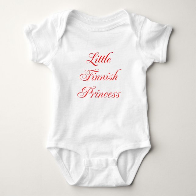 T-shirt Pequena Princesa Finlandesa (Frente)