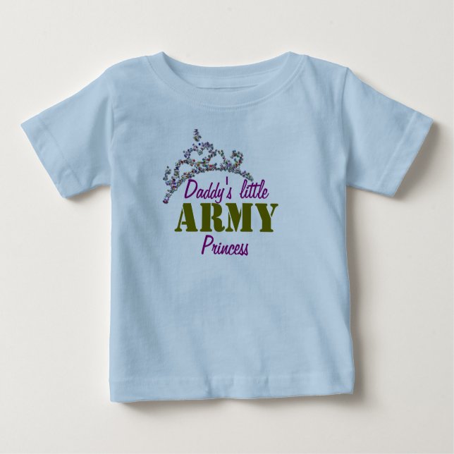 T-shirt Pequena princesa militar (Frente)