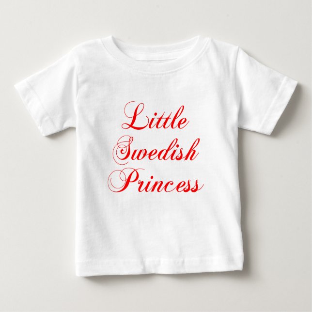T-shirt Pequena Princesa Sueca (Frente)