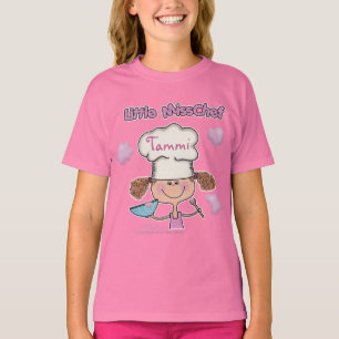 T-shirt Pequena Senhorita Chef Personalizar