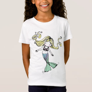 T-shirt Pequena Sereia Meninas Bebê