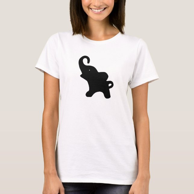 T-shirt pequenino do elefante (Frente)