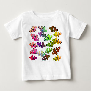 T-shirt pequeno colorido da criança de Clownfish