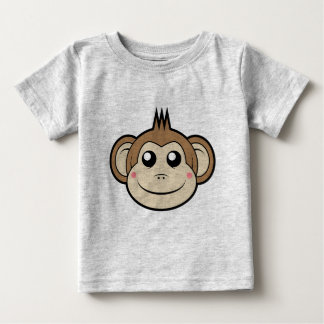 T-shirt pequeno da criança do macaco