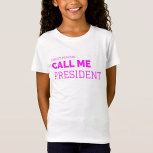 T-shirt pequeno da senhorita presidente