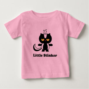 T-shirt pequeno do bebê do Stinker