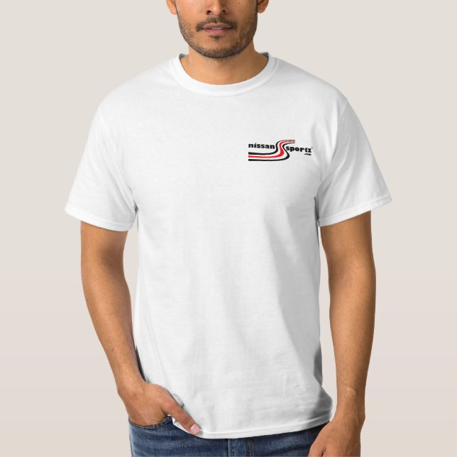T-shirt pequeno do logotipo - branco (Frente)