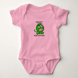 T-shirt Pequeno monstro da mamãe - Versão Verde