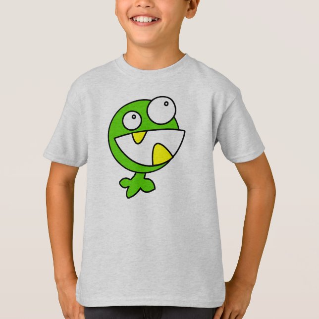 T-shirt Pequeno monstro verde (Frente)