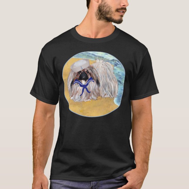 T-shirt Pequinês de Uniformes de Marinheiro (Frente)