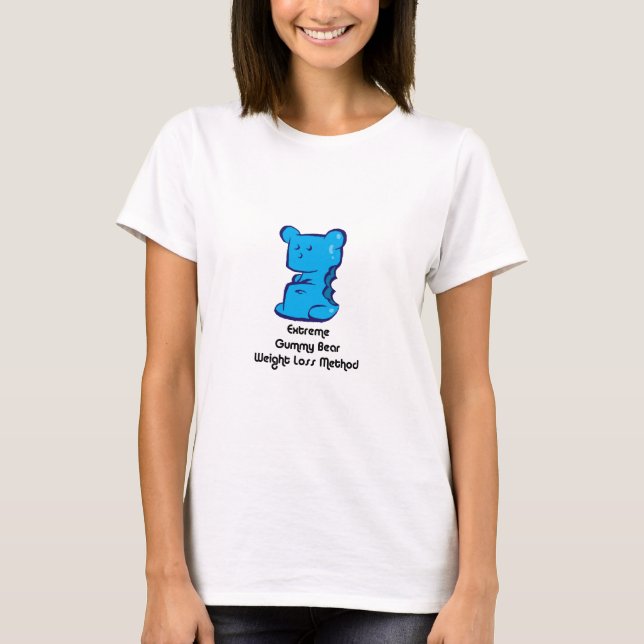 T-shirt Perda de peso gomosa do urso (Frente)