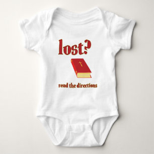 T-shirt Perdido? Leia a Bíblia de instruções