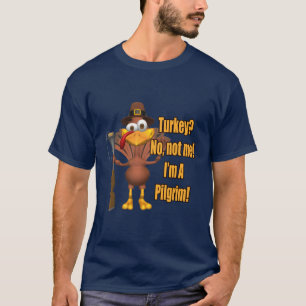 T-shirt - peregrino de Turquia da acção de graç