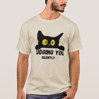 T-Shirt Perfeito de Gato Negro Engraçado