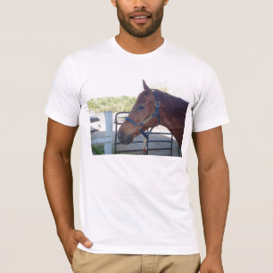 T-shirt Perfil azul azul do mar
