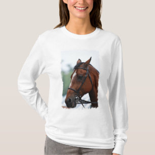 T-shirt Perfil de um quarto Hoody do cavalo