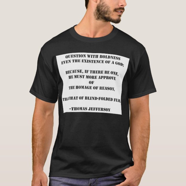 T-shirt pergunta com deus TJ do arrojo (Frente)