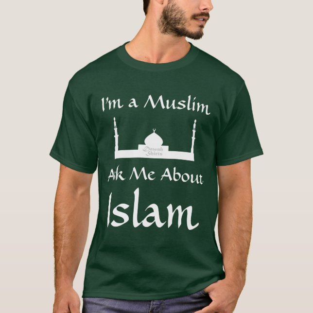 T-shirt Pergunte-me sobre o Islão 2,0 (Frente)