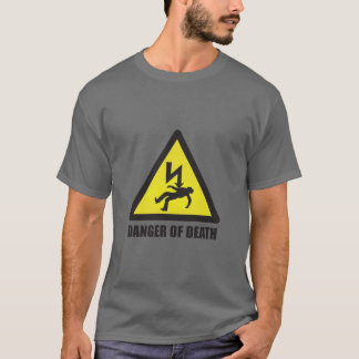 T-shirt Perigo de homens da morte (NENHUM CTRL)