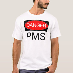 T-shirt Perigo - PMS Engraçado T Shirt Mug Hat Bag Mousep
