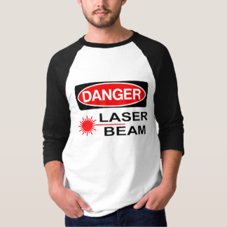 T-shirt Perigo, raio laser
