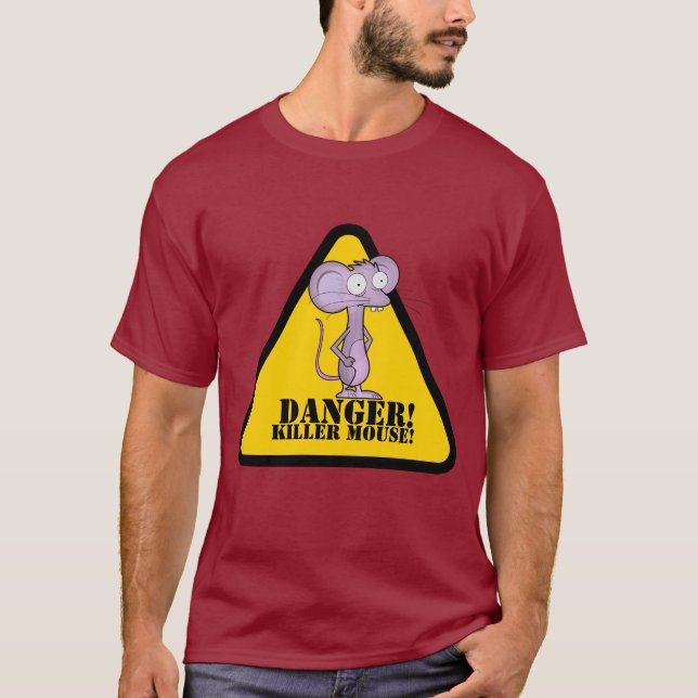 T-SHIRT PERIGO!, RATO ASSASSINO! (Frente)