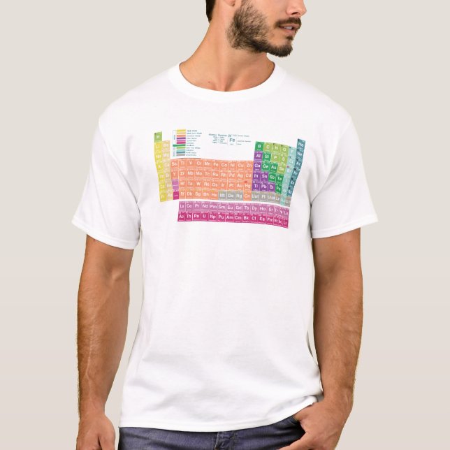 T-Shirt periodic table of elements (Frente)