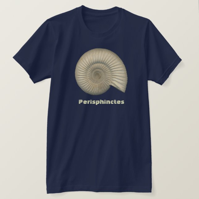 T-shirt Perisphinctes Ammonite (Frente do Design)