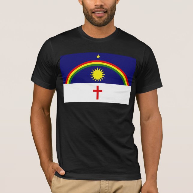T-shirt Pernambuco, bandeira de Brasil (Frente)