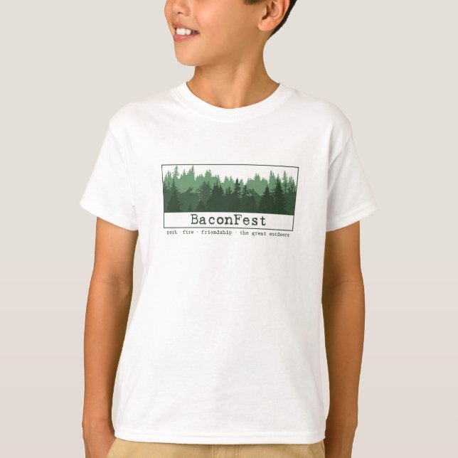 T-shirt Perseguição - árvores curtas XS branco da Capa (Frente)