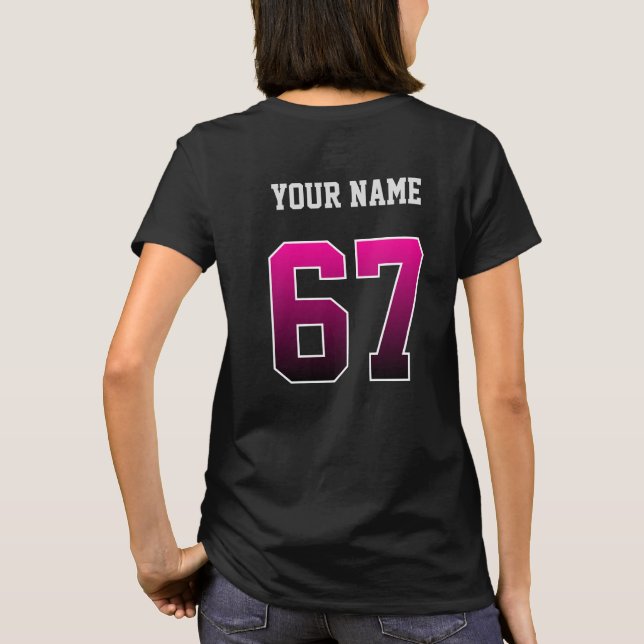 T-Shirt Personalizada Cor-de-Rosa 67 (Verso)