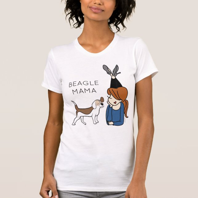 T-Shirt Personalizada da Mamãe Beagle (Frente)