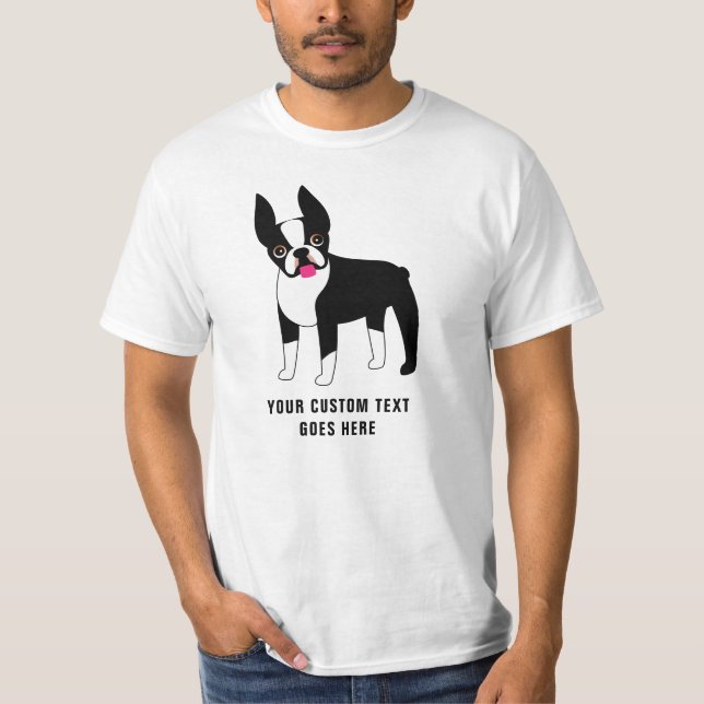 T-Shirt Personalizada de Boston Terrier (Frente)